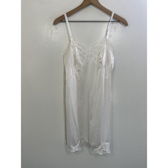 Vtg Y2K 90s Fairy Ballet Coquette Lace Romantic Slip Babydoll Dress 34 Angelic - Picture 1 of 12
